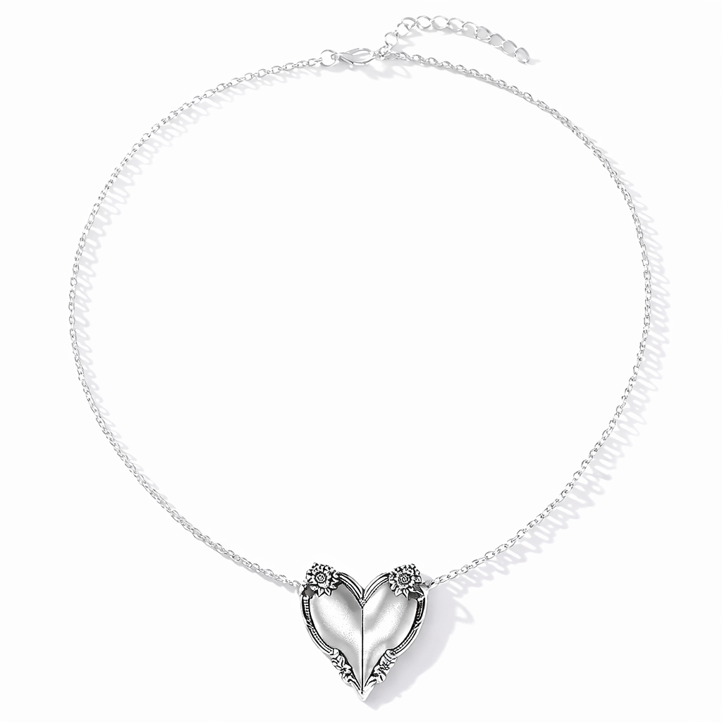 Vintage Heart Pendant Necklace