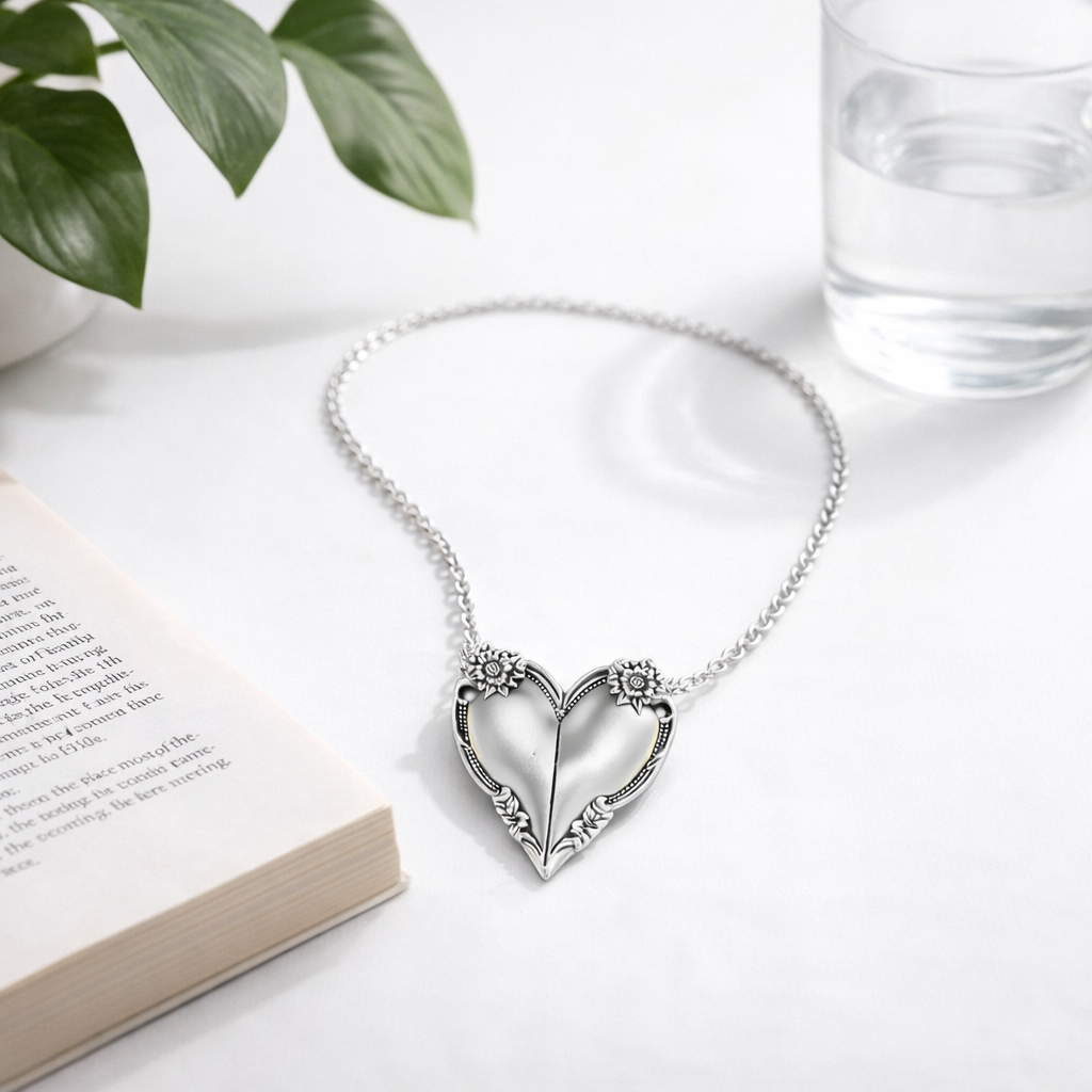 Vintage Heart Pendant Necklace